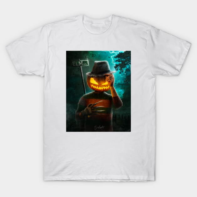 Nightmare on Elm St. T-Shirt by Jendi Art